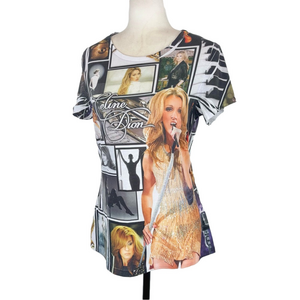 Céline Dion digital print t-shirt